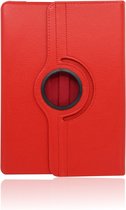 Apple iPad 5 2017/iPad 6 2018 9.7 inch 360° Draaibare Wallet case /flipcase stand/ hardcover achterzijde/ kleur Rood
