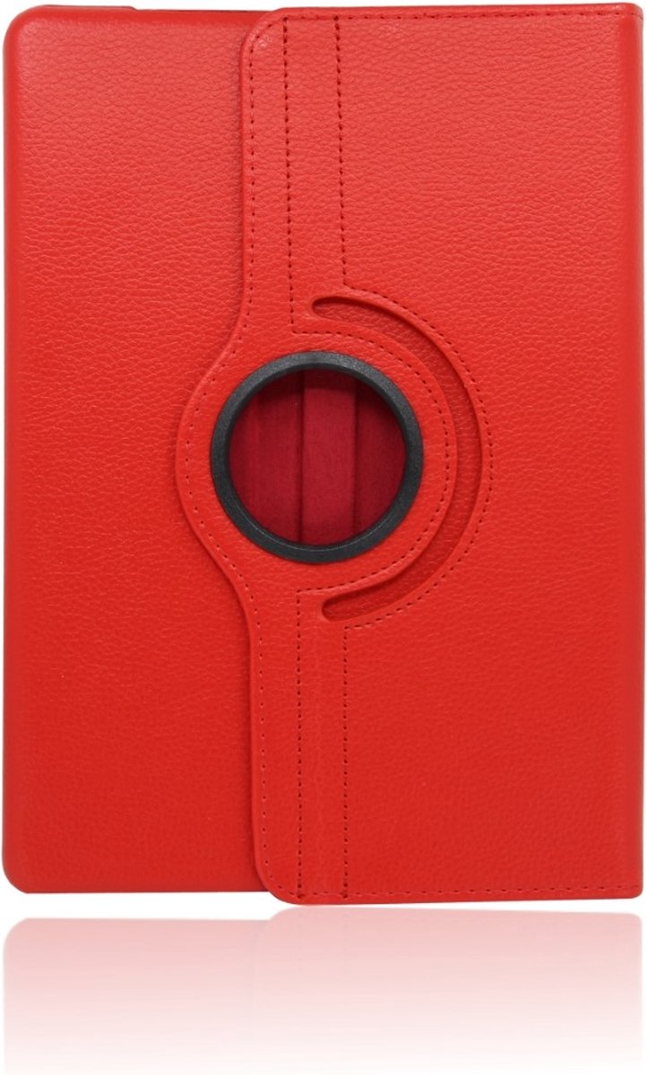 Apple iPad 5 2017/iPad 6 2018 9.7 inch 360° Draaibare Wallet case /flipcase stand/ hardcover achterzijde/ kleur Rood