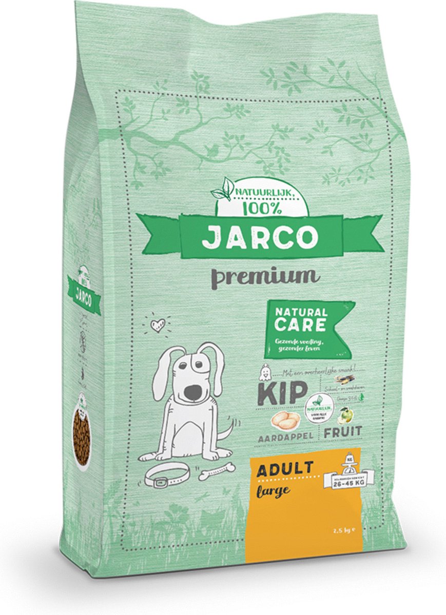 Jarco Jarco Dog Natural Large Adult Kip - Hondenvoer - 2.5 kg 26-45 Kg