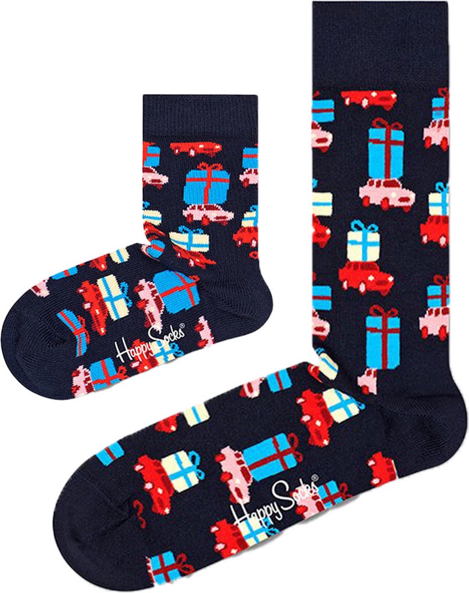 Goedkoopste Eenmannenkado Zo Vader Zo Zoon/Dochter sokken Kerstsokken Holiday Shopping | Maat Vader 41 - 46 | Kind 12 - 24 maanden
