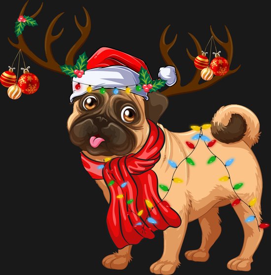 Kerst Transfer Strijktransfer Hond maak je eigen kerst trui