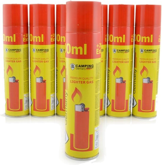 Foto: Tronicxl 16x aanstekergas om bij te vullen butaangas voor vlambeerbranders stormaanstekers staafaansteker jetvlam aansteker gasnavulling cartridges met adapter navulfles 300ml