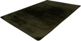 Lalee Heaven - Vloerkleed - Tapijt – Karpet - Hoogpolig - Superzacht - Fluffy - Shiny- Silk look- rabbit- 160x230 cm olijf groen