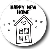 20 x Nieuwe Woning Huis Stickers Housewarming | Samenwonen Adreswijziging Sluitstickers | Uitnodiging Verhuizen
