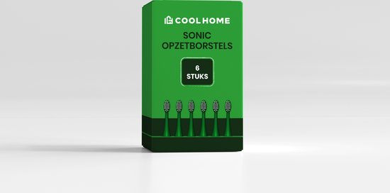 CoolHome Sonic Opzetborstels Kikker- 6 stuks - Groen