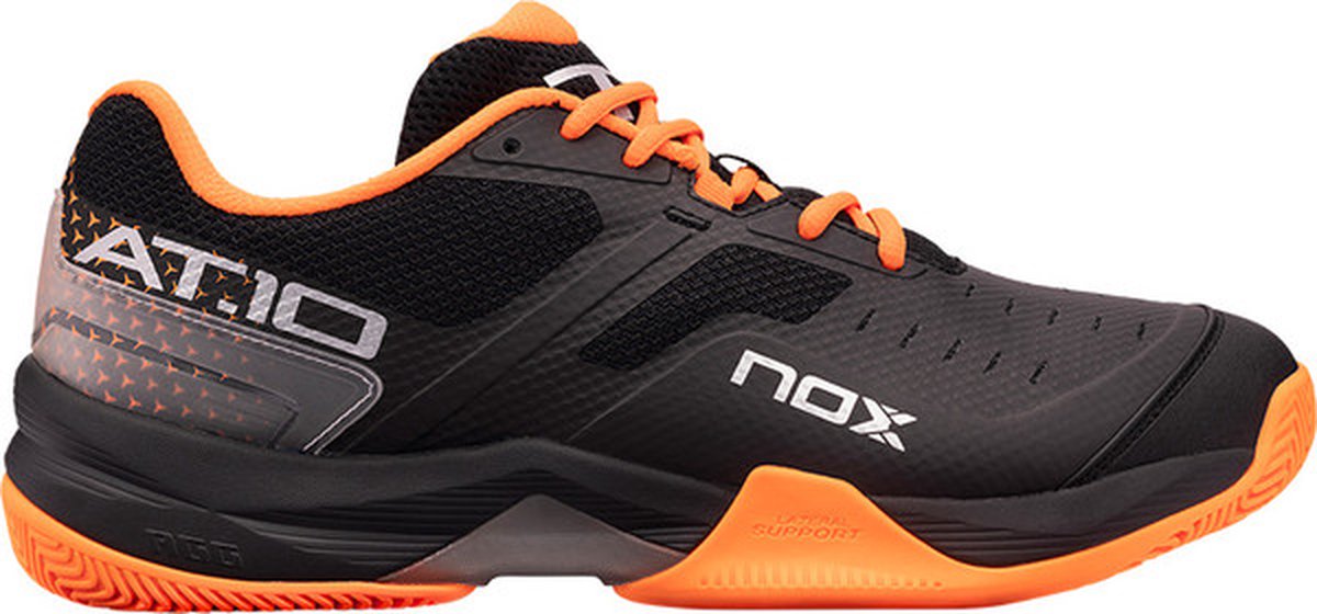 Padel schoenen - NOX - Zwart / Oranje - AT10 - Maat 46 | bol.com