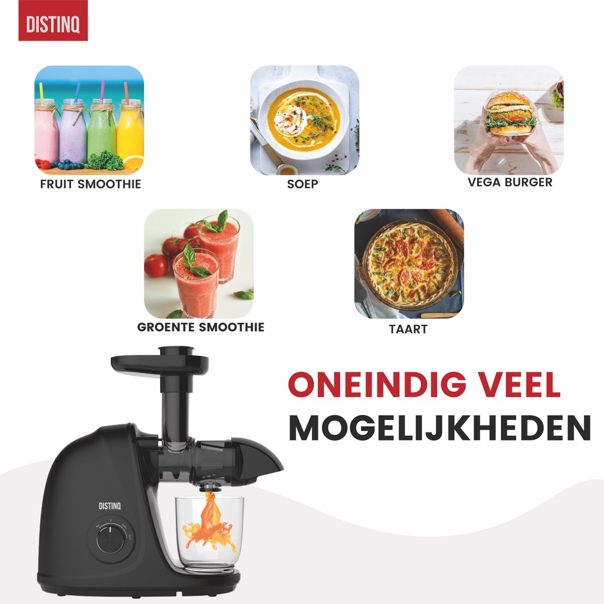 DistinQ Slowjuicer met Pulpcontainer thumbnail 4