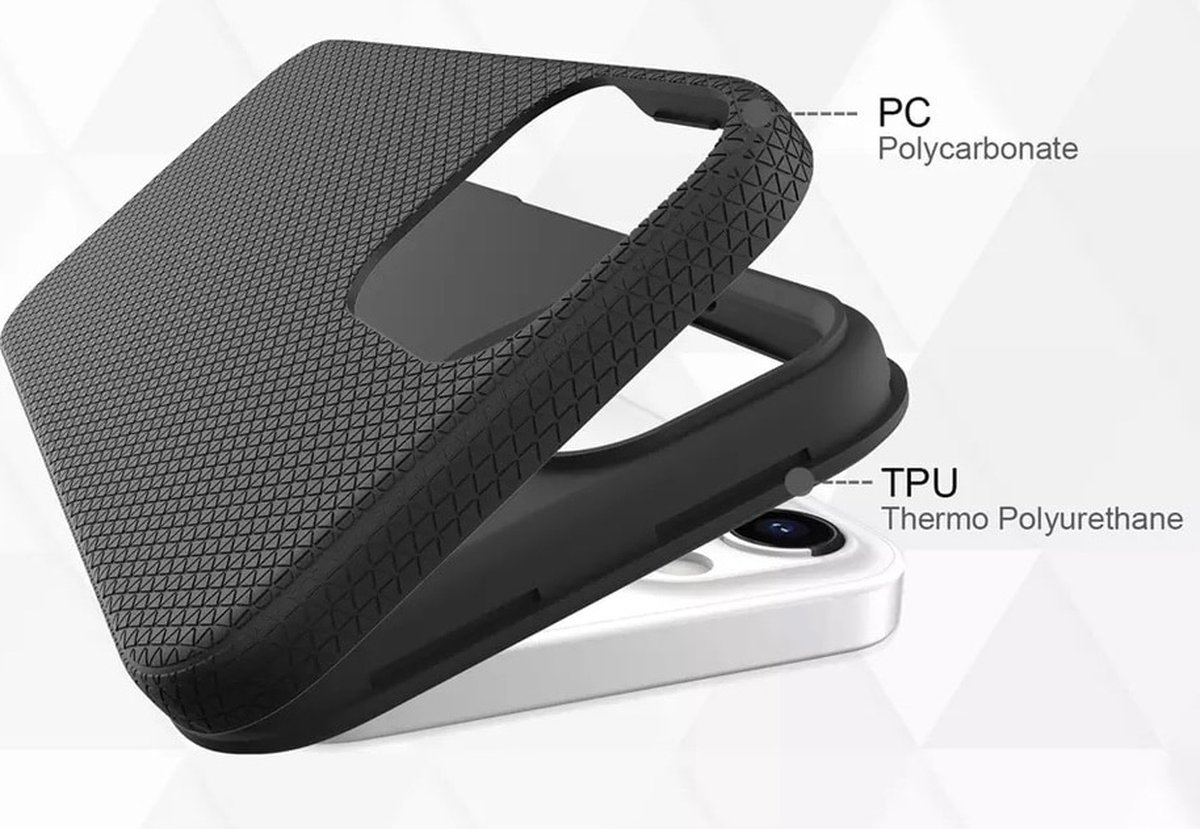 iNcentive Dual Layer Rugged Case iPhone 6/6S black