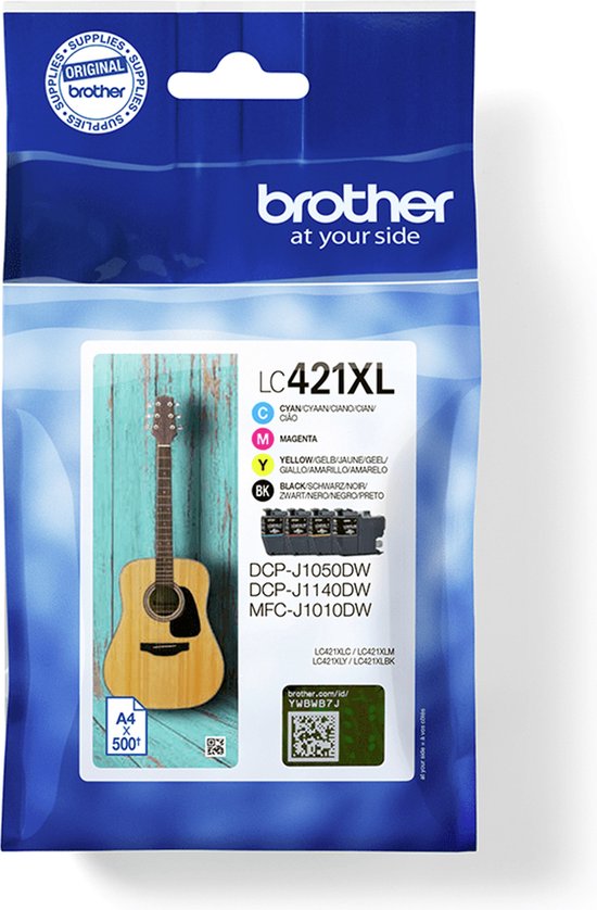 Original Ink Cartridge Brother LC-421XL Multicolour