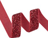 Fluweel lint 10mm (1cm) | Fluweel Band | Velvet Lint | Glans Rood Fluweellint | Cadeau Lint | Velvet | Decoratie | Rol: 5 Meter