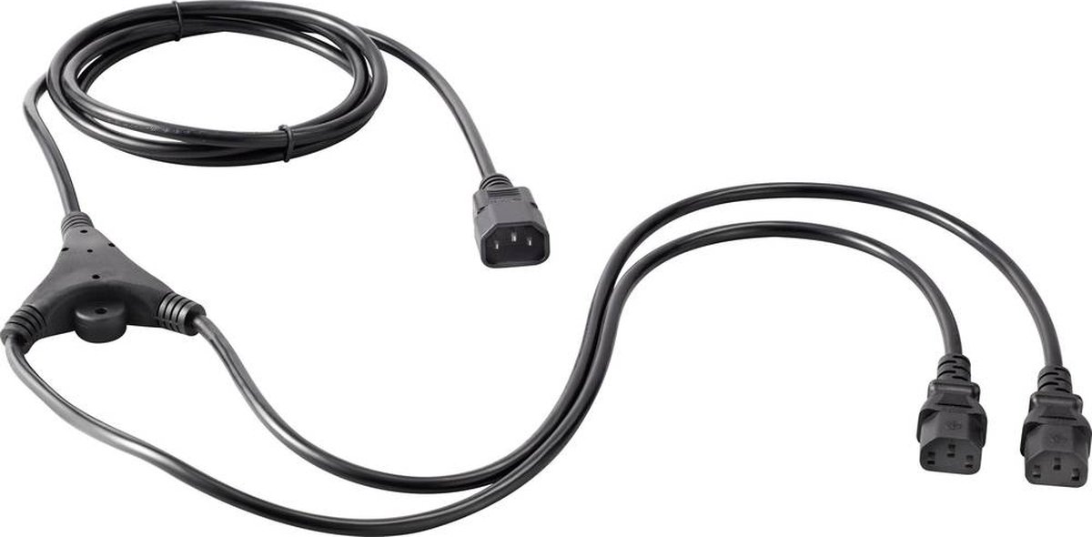 Sygonix SY-5042698 Apparaat (koud) Y-kabel Zwart 2.35 m