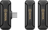 Boya 2.4 GHz Dasspeld Microfoon Draadloos BY-WM3T2-U2 voor USB-C | inclusief 2 transmitters