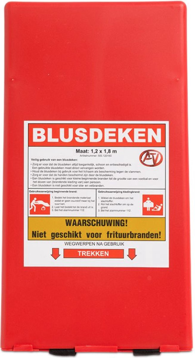 Branddeken - 1.20 x 1.80 meter - Blusdeken - ATV Safety