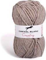 Cheval Blanc Country Tweed wol en acryl garen - taupe (304) - 10 bollen van 50 gram - pendikte 4 - 4,5 mm.