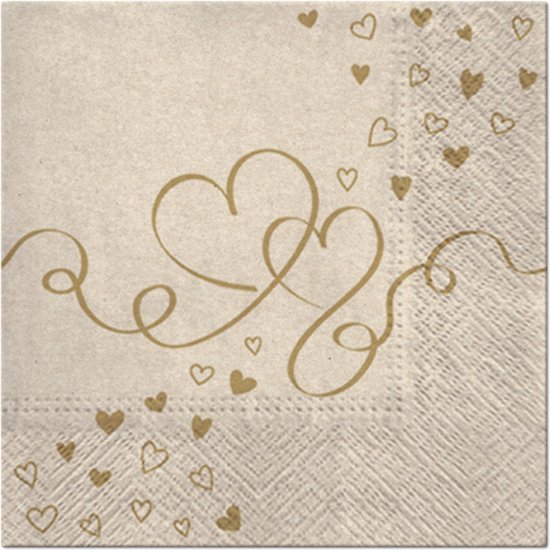 Servietten Papier 33x33cm 3-lagig 20 Stück