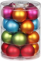 ontslaan venijn Bewust worden kerstballen felle kleuren - 1x4 stuks | bol.com