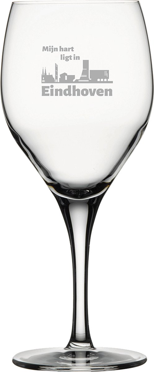 Gegraveerde Rode wijnglas 42,5cl Eindhoven