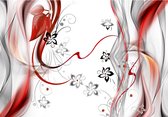 Fotobehangkoning - Behang - Vliesbehang - Fotobehang - Airy fabric - 200 x 140 cm