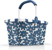 Reisenthel Carrybag Shopping Basket - 22L - Daisy Blue Frame Blauw