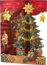 3D Swing Pop-up Kerst Wenskaart met envelop – Christmas Tree (Kerstboom)