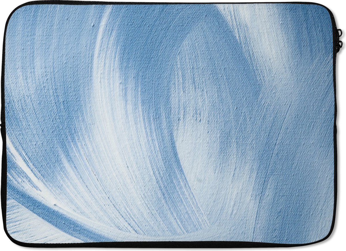 Laptophoes - Blauw - Acrylverf - Design - Laptop case - Laptop - 14 Inch