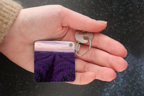Porte-clés - Cadeaux - Lavande - Violet - Fleurs - Nature - Plastique