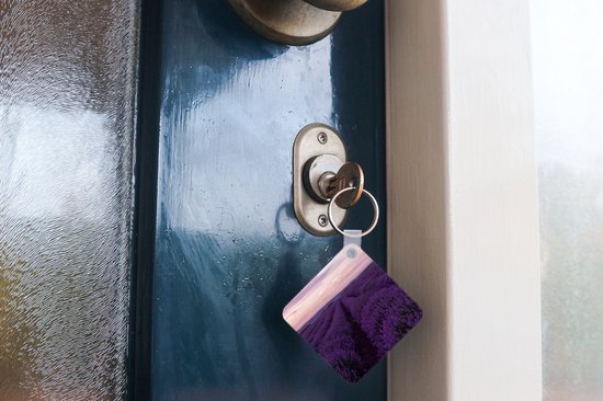 Porte-clés - Cadeaux - Lavande - Violet - Fleurs - Nature - Plastique