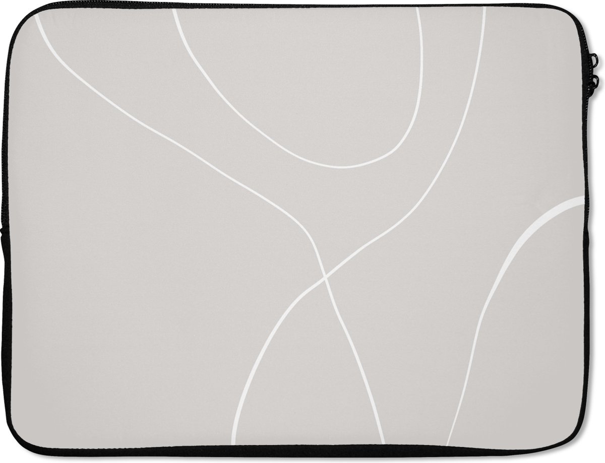 Laptophoes - Line art - Abstract - Minimalisme - Pastel - Laptop - Laptopcover - Laptop case - 17 Inch