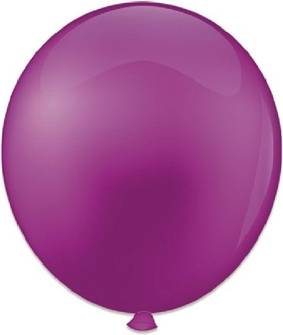 Top ballon Kristal Violet - Ø 24 inch = 61 cm.