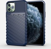 GSMNed – iPhone 14 Pro Max– flexibel hardcase – Strak design – Shockproof Hoesje – Blauw