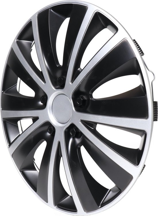 Enjoliveur de roue 4 pièces GTX Carbon Silver 13 pouces