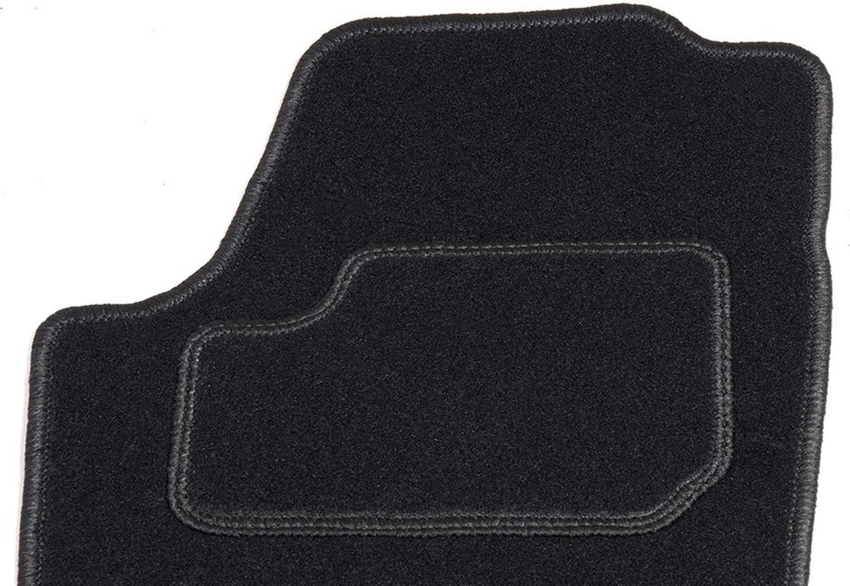 Tapis sur mesure - tissu noir - convient pour Renault Twingo 1