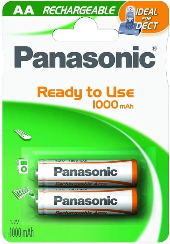 Panasonic accu for DECT USE -AA Mignon 1.20V 1000mAh 2St. - Panasonic