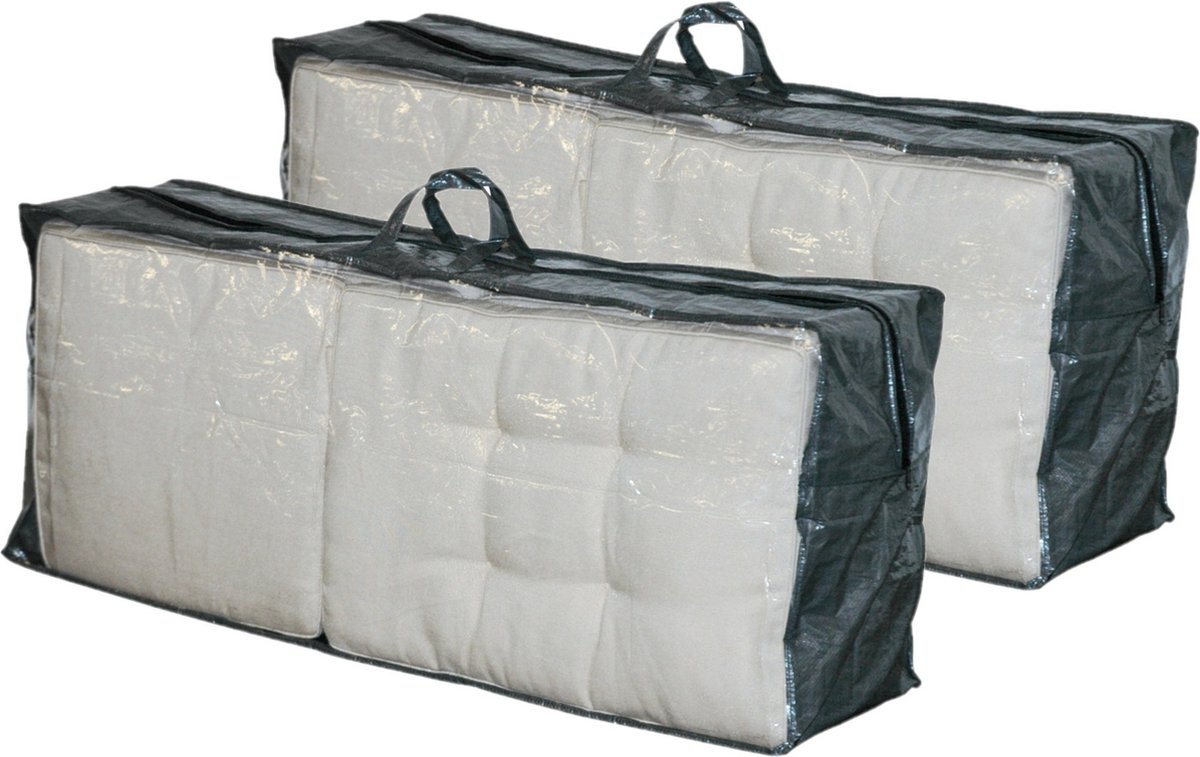 Lesli Living Tuinmeubelhoes - 2x - 4 stoelkussens - 130 x 50 cm