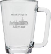 Gegraveerde theeglas 26cl Alkmaar