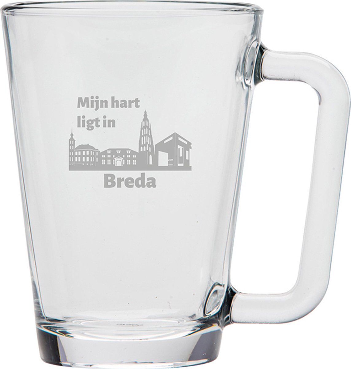 Gegraveerde theeglas 26cl Breda