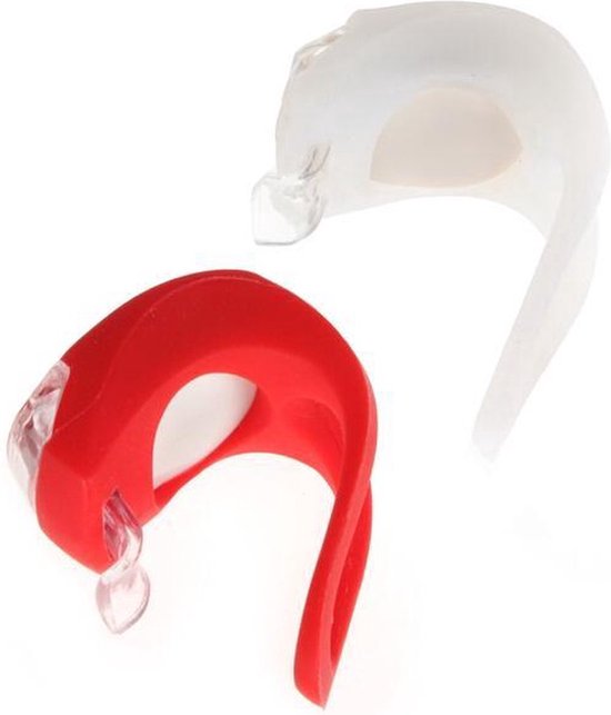 Fietslampjes LED - set wit en rood - waterdicht - inclusief batterijen van Merkloos — afbeelding 5