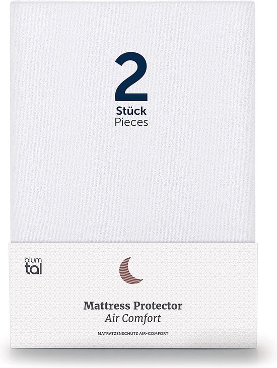 Blumtal 2 pack Matrasbeschermer AirComfort 180x200 cm Waterdichte matrasbeschermer, ademend, niet ritselend en allergie proof kopen? Vergelijk bij