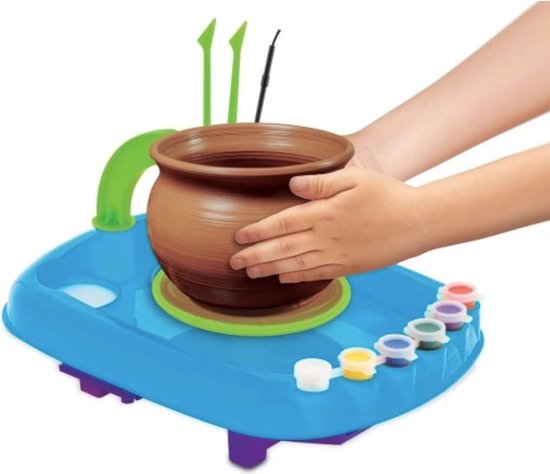 Pâte à modeler - Ensemble de poterie pour Enfants - Jouets de poterie -  Peinture... | bol.