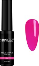 IMPREZZ® Gellak Striper GS02 Roze  8 ML | Met het dunne penseel maak je super snel prachtige nailart | Check ons TikTok Filmpje!
