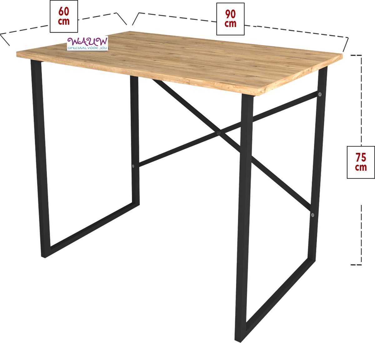Musson Musson Bureau 90x60x75 cm - afbeelding 3