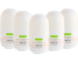 INCIA - 100% Natuurlijke Deodorant voor Vrouwen - 5 x 50 ml