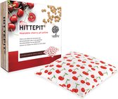 Treets HITTEPIT Vierkant met kersendesign – Kersenpitkussen - duurzaam warmte kussen - verwarmbaar kussen - helpt spieren te ontspannen