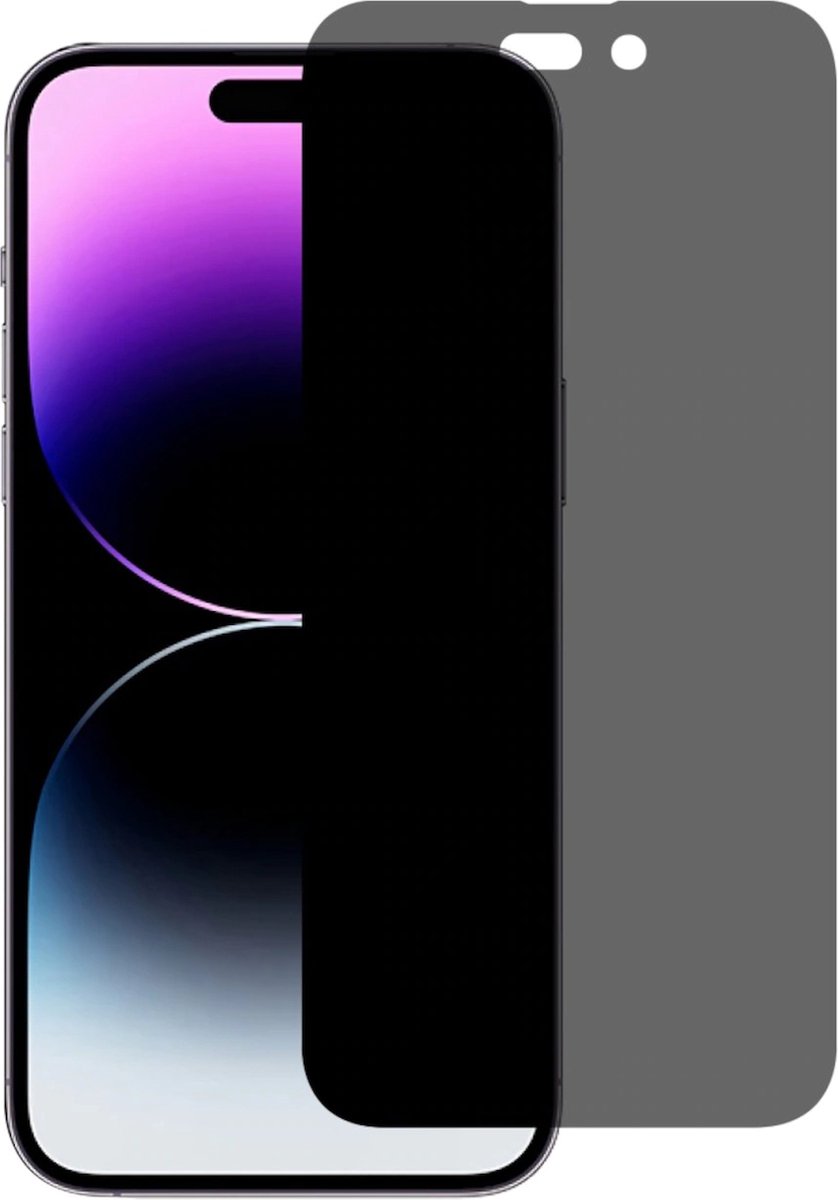 iPhone 14 Pro Max - Privacy Screenprotector glas - Volledig dekkend - Glas - screenprotector iPhone 14 Pro Max - bescherm glas - ( iPhone 14 Pro Max )