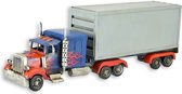 Blikken voertuig van een Container truck 47,5 cm lang