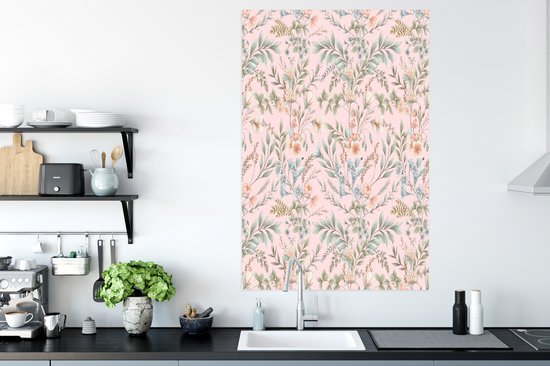 Affiche Fleurs - Pastel - Vintage - 80x120 cm