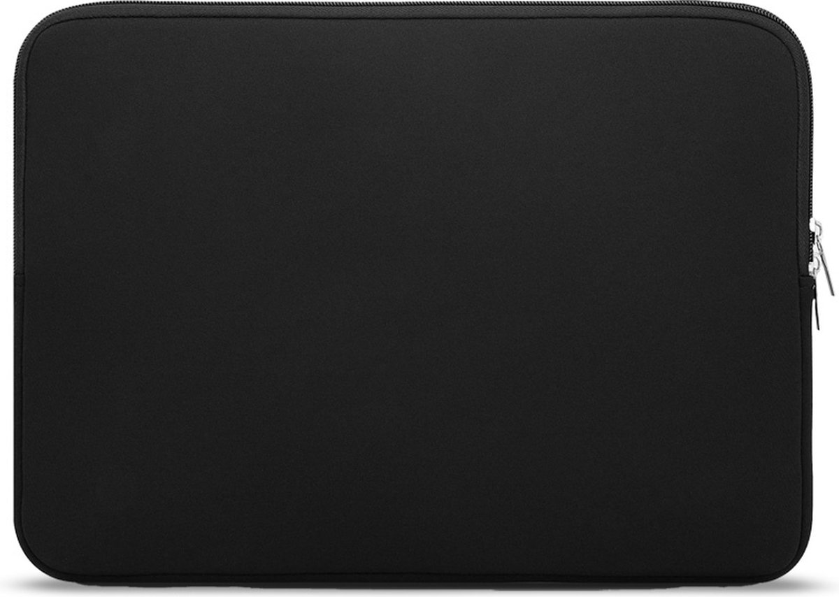 Coverzs Laptophoes 14 inch & 15 6 inch (zwart) - Laptoptas dames / heren geschikt voor o.a. 15 6 inch laptop en 14 Inch laptop - Macbook hoes met ritssluiting - waterafstotende hoes