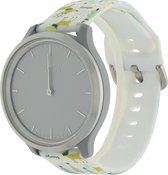 Bandje Voor Huawei Watch Print Sport Band - Kerst Kerstboom Wit (Veelkleurig) - Maat: 22mm - Horlogebandje, Armband