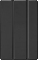 Hoes Geschikt voor Samsung Galaxy Tab A 10.1 2019 Hoes Tri-fold Tablet Hoesje Case - Hoesje Geschikt voor Samsung Tab A 10.1 2019 Hoesje Hardcover Bookcase - Zwart