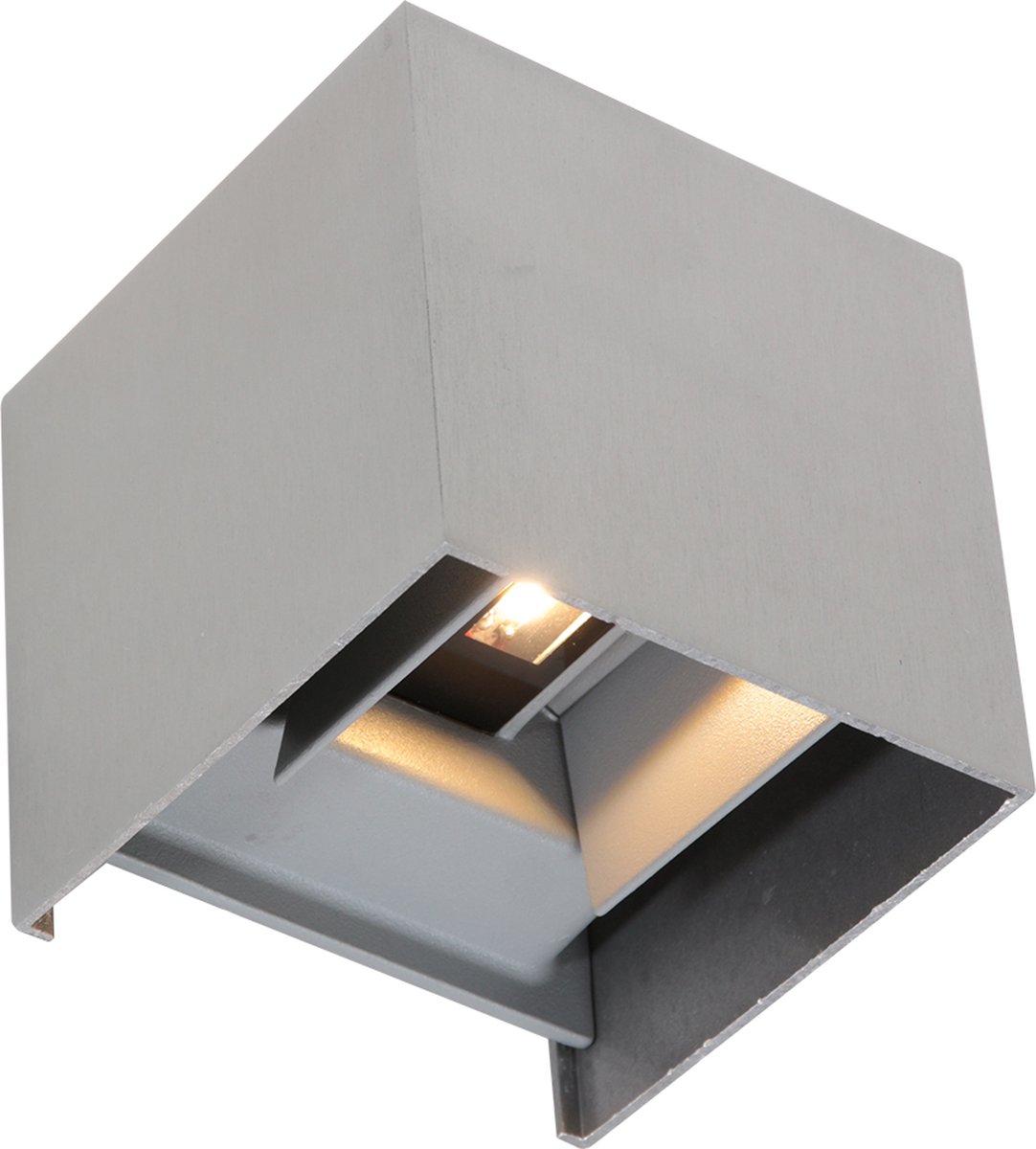 Wandlamp - Bussandri Limited - Modern - Metaal - Modern - LED - L: 11cm - Voor Binnen - Woonkamer - Eetkamer - Zilver